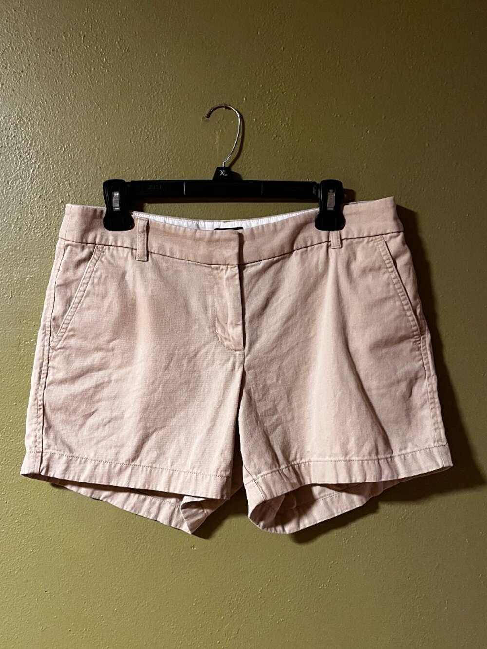 J.Crew Re-Imagined Women's Beige Chino Shorts Size 8 100% Cotton